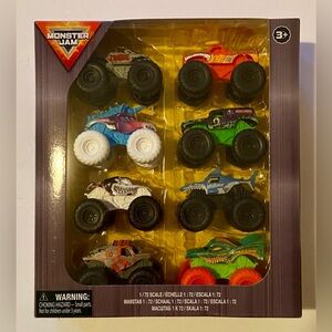 Monster Jam 2025 Spin Master 1:72 8 Pack Miniature Set Brand New In Box
